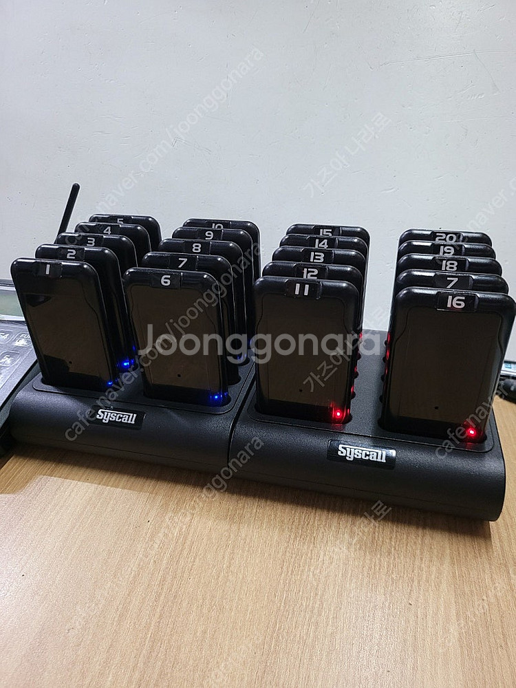시스콜 카페진동벨 gp-200r 20구 세트 팝니다--5