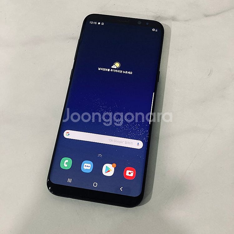 갤럭시 S8플러스+ 블랙 128기가 매우깨끗한기기 8만...--2