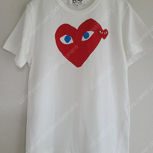 꼼데가르송 하트 반팔티 M 55