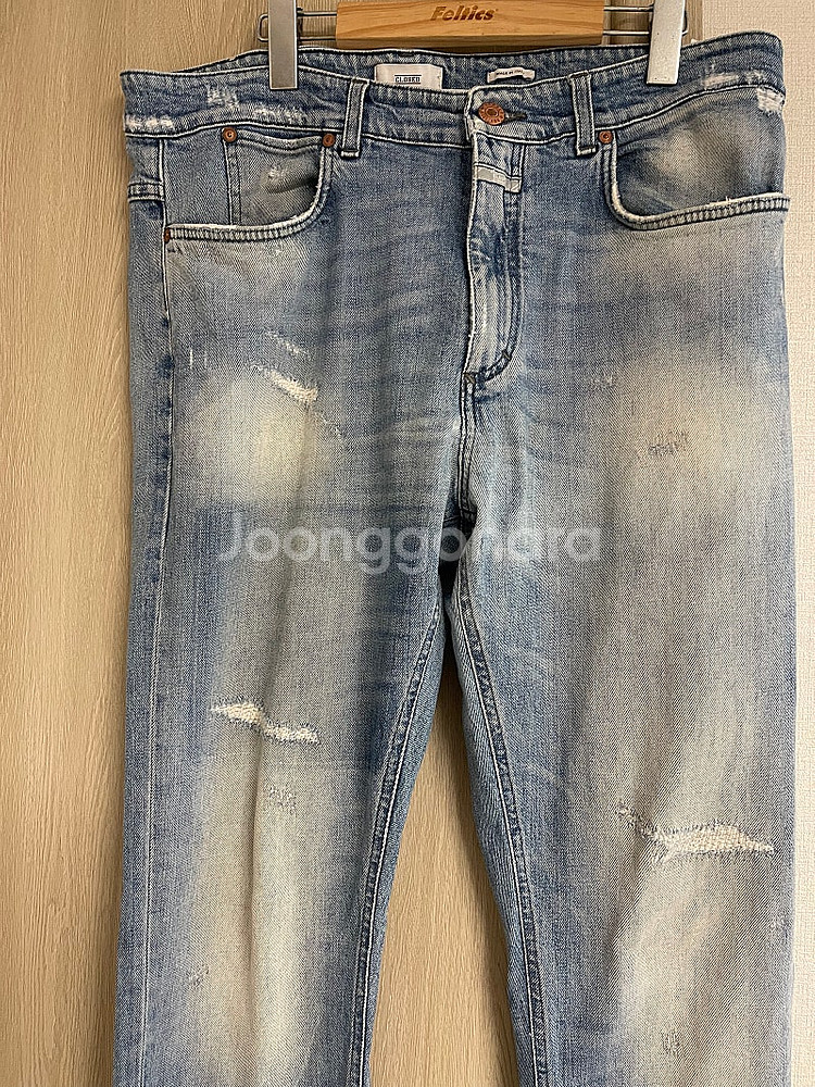 클로즈드(Closed) 칸디아니 원단 연청 디스데님34--1