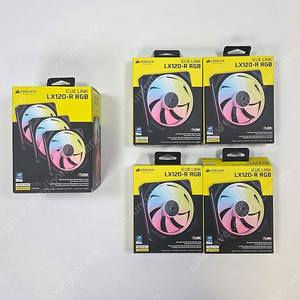 Corsair LX120 및 LX120-R 리버스 팬 블랙 여러 개 판매합니다.