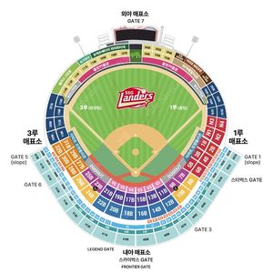 6월 14일 SSG VS 롯데 3루 4층 SKY뷰석 연석/단석