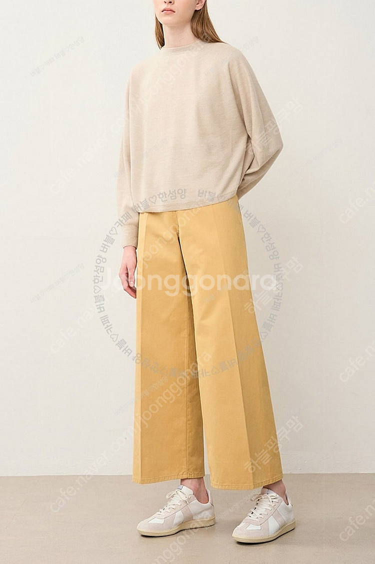 [새상품] 한섬 더캐시미어 와이드 팬츠 55--1