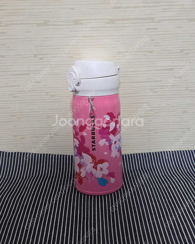 스타벅스 일본 한정 2016 사쿠라 2탄 핸디 스텐레스 보틀 350ml 새상품 팝니다--2