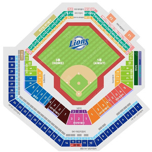 6월 14일 삼성 VS KT 3루, 1루 스카이상단 연석