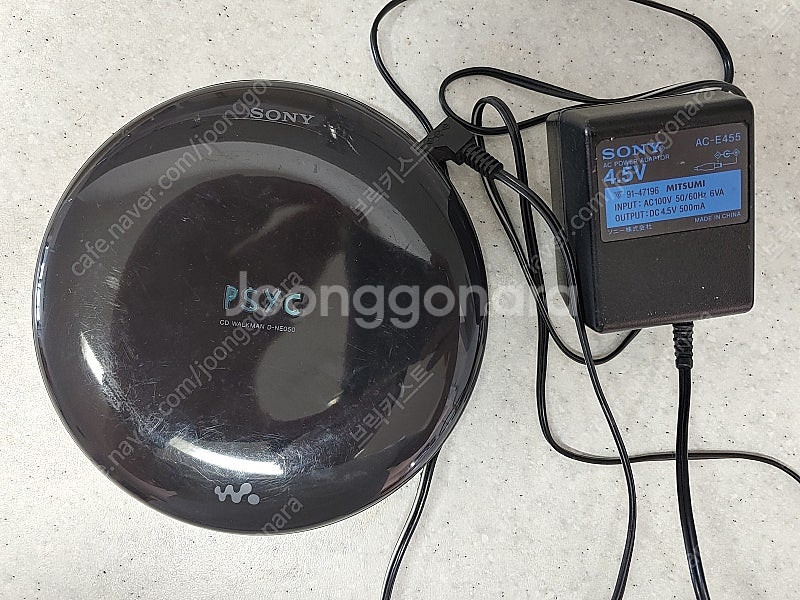 소니 cdp + 110v 정품 어답터--0