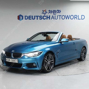BMW 4시리즈 중고 BMW 중고 4시리즈 430i 파란색 2018년식 66,867km 430i 컨버터블 M 스포츠 중고자동차