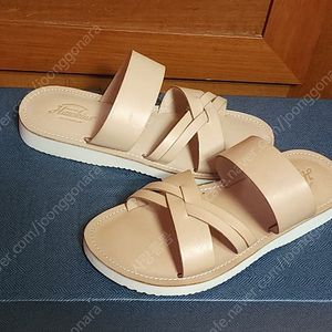 호킨스 소가죽 270 천연 가죽 슬리퍼 실내화 샌달