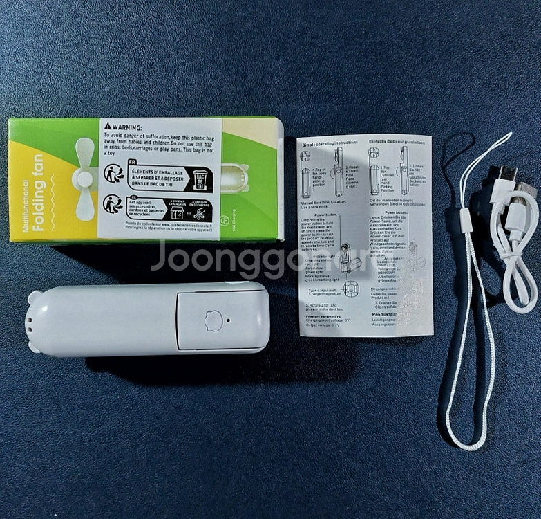 미사용 새제품 접이식 미니 핸드 선풍기 팝니다--7