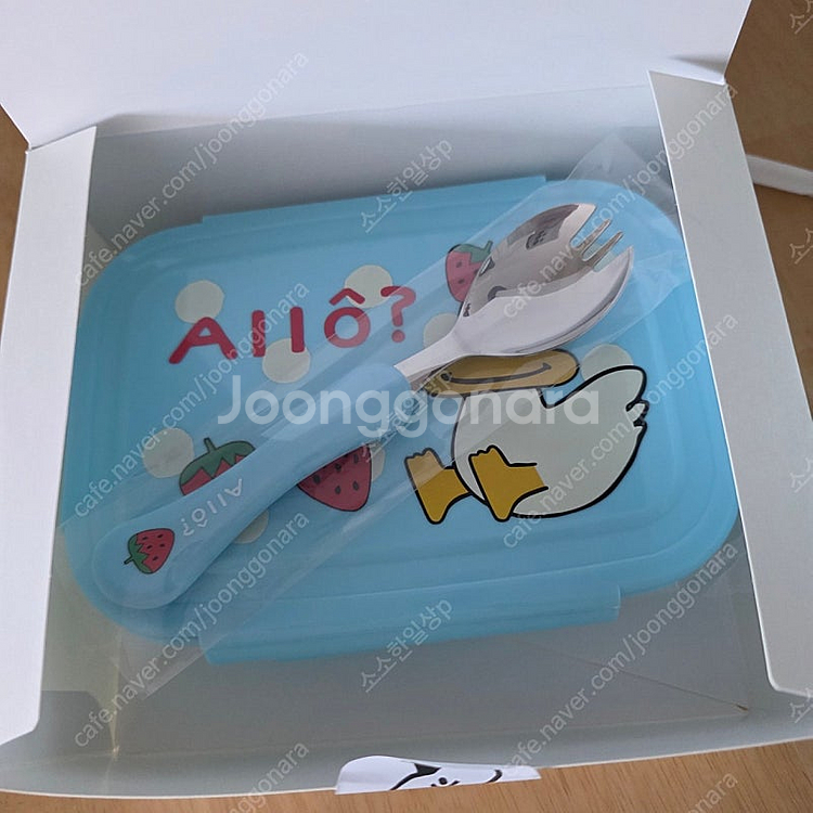 리미떼두두 스텐도시락통&수저포크--1