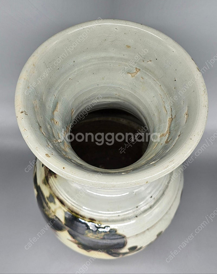 [감정서] 조선시대 백자진사석류문화병--3