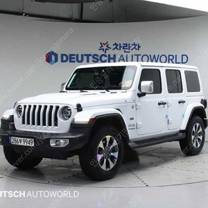흰색 지프 랭글러 중고 루비콘 중고 2.0 오버랜드 4도어 중고차구매 42,540 km