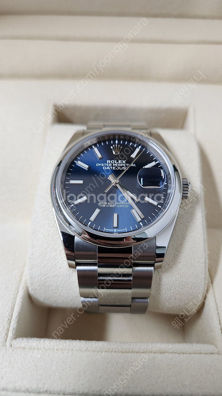 롤렉스 데이저스트 36mm 청판--0