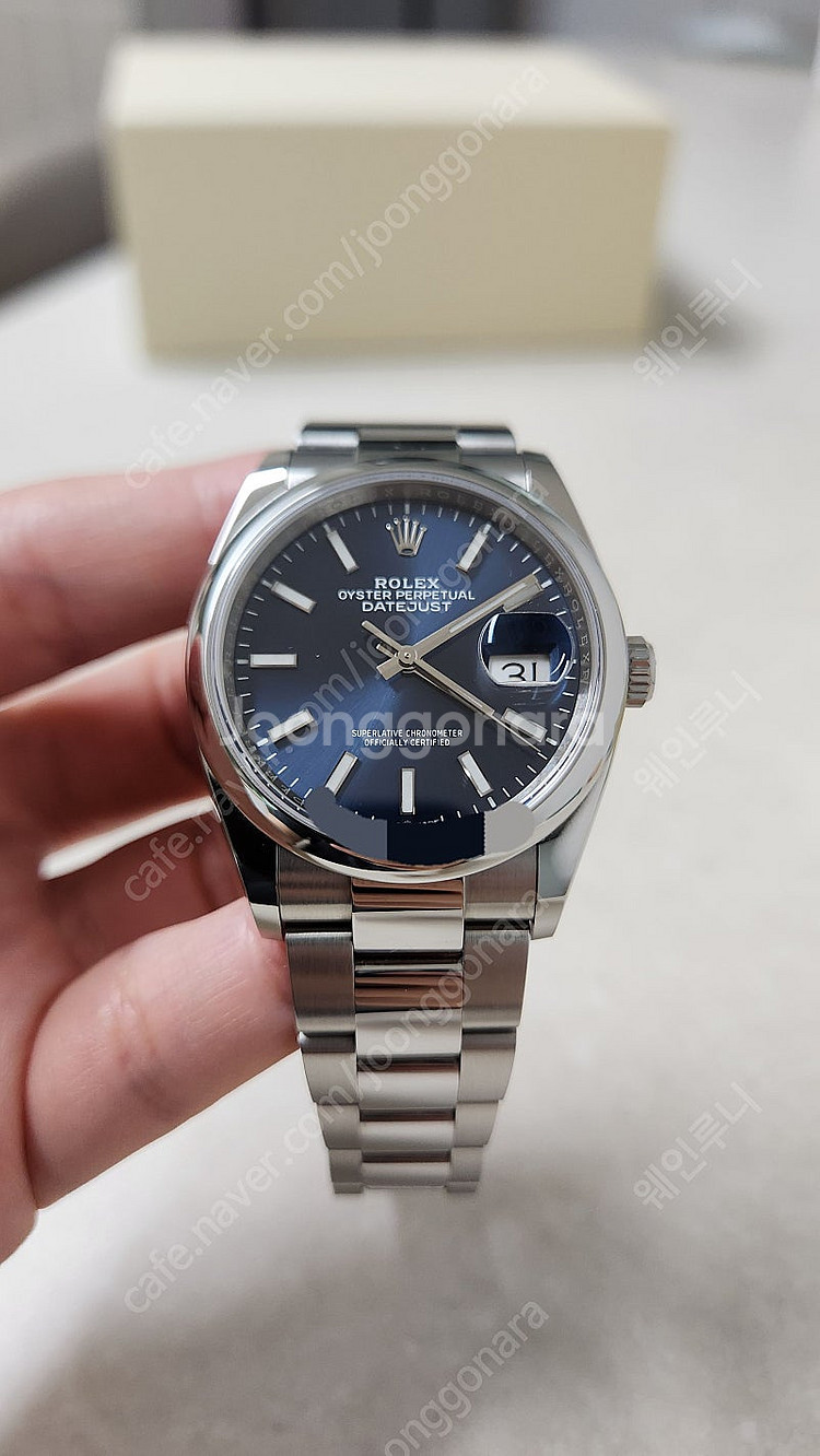 롤렉스 데이저스트 36mm 청판--1