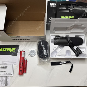슈어 sm7b 마이크 + dm1 다이너마이트 삼아 정품