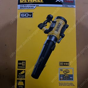 디월트 60V 충전 무선 송풍기(DCMBL777X1) + 배터리 추가 구성(미사용, 단순개봉)