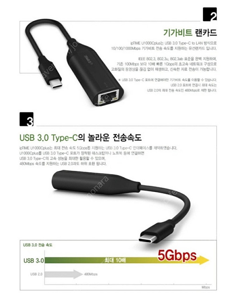 (새상품급)IPTIME(아이피타임) U1000C PLU...--4