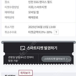 ssg랜더스vs롯데자이언츠 피코크테이블석 13블럭 6월 15일 일요일 경기