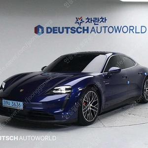 포르쉐 중고 포르쉐 타이칸 중고차 파란색 2021년식 65,669km 4S 개인사업자 차량구매