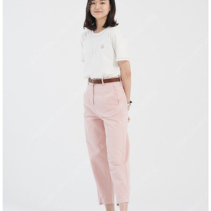 유라고 핑크 코튼 팬츠