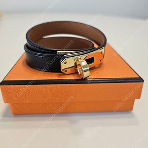 에르메스 켈리 팔찌 정품 블랙 골드
