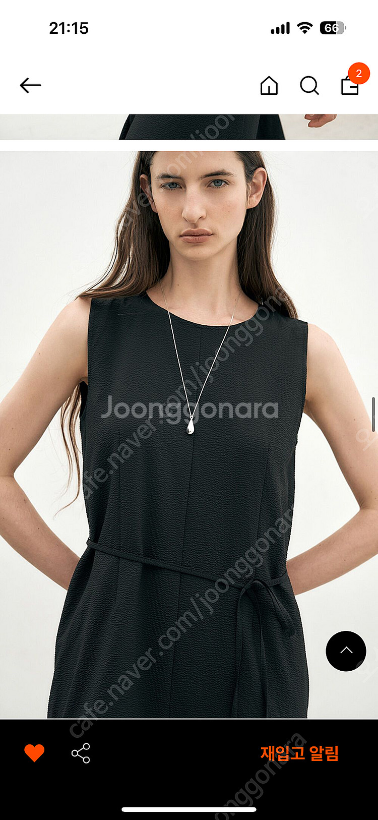 유메르 시어서커 헤라 원피스 블랙 F 새상품--1