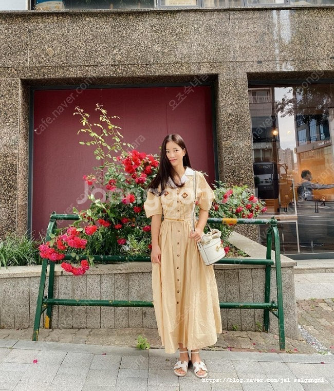 And you 앤드유 원피스 버터색상 기은세 착용--1