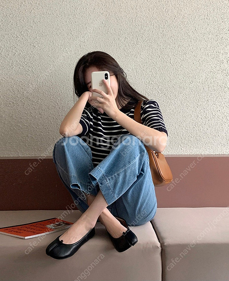 소녀레시피 세븐데이 와이드 일자 데님팬츠--0