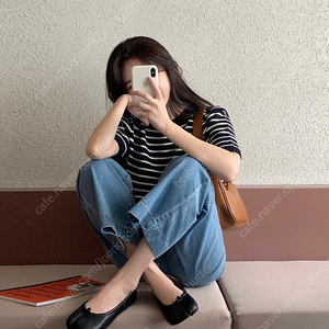 소녀레시피 세븐데이 와이드 일자 데님팬츠