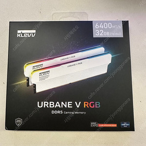클레브 DDR5 32G(16x2) 램 화이트 팝니다 KLEVV DDR5-6400 CL32 CRAS V RGB WHITE