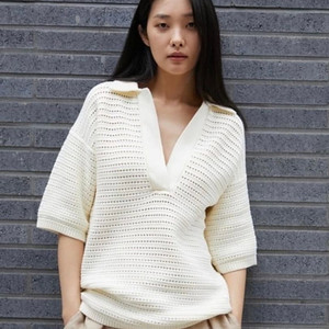 COS 코스 오버사이즈 아주르 반팔 니트 S / 랑방 마인 오브제 타임 럭키슈에뜨 산드로 마쥬 오르 시에 시스템