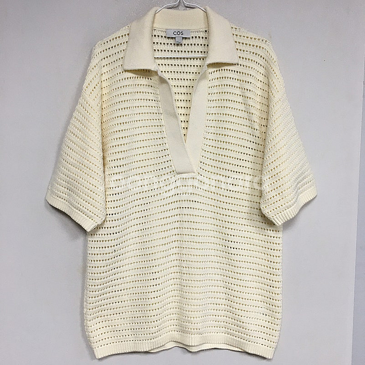 COS 코스 오버사이즈 아주르 반팔 니트 S / 랑방 마인 오브제 타임 럭키슈에뜨 산드로 마쥬 오르 시에 시스템--3