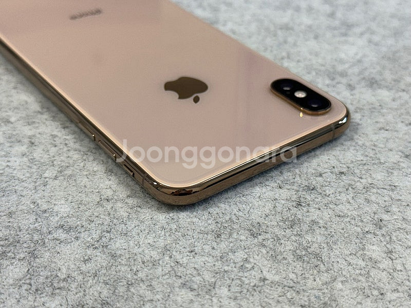 (S급자급제)아이폰XS Max 64G 골드 64G 배터리95% 깨끗한 무잔상 단말기 30만 판매해요--6