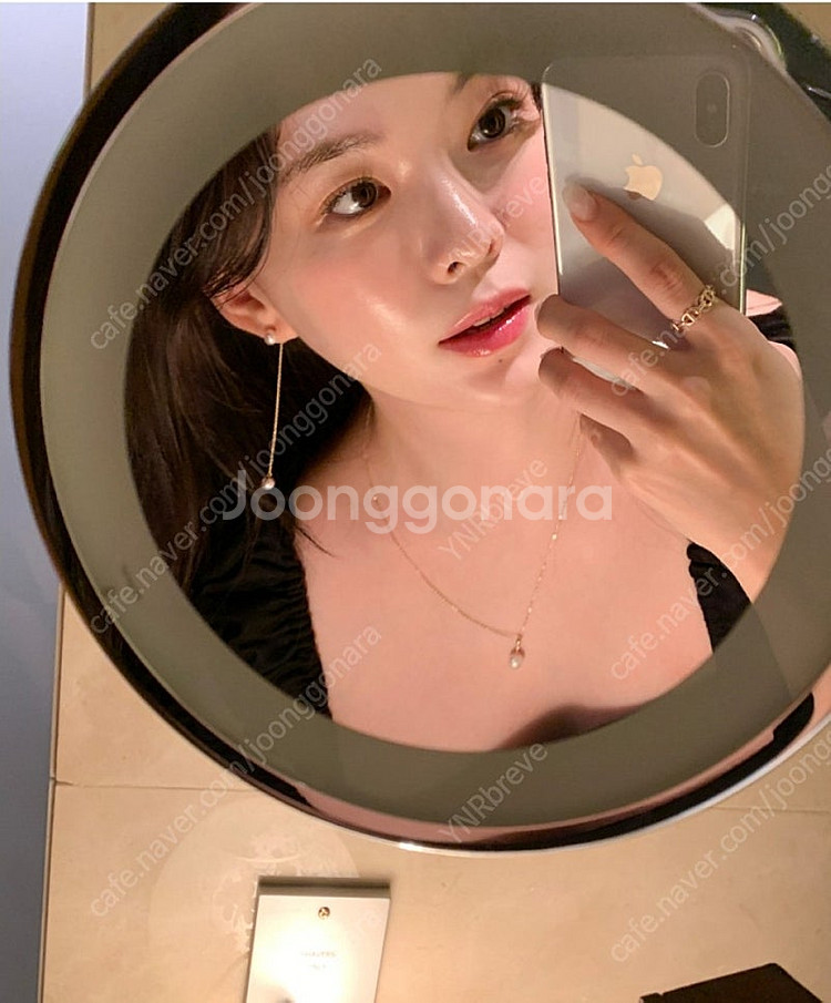 하늘이네마켓 은썸주얼리 14k 로즈골드 진주목걸이 귀걸...--3