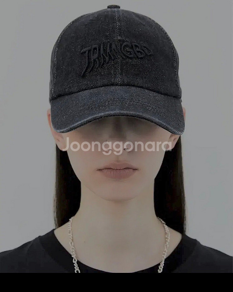 트리밍버드 볼캡 모자 블랙 데님--0