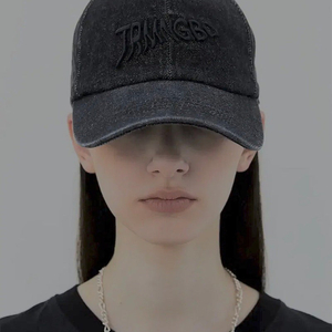 트리밍버드 볼캡 모자 블랙 데님
