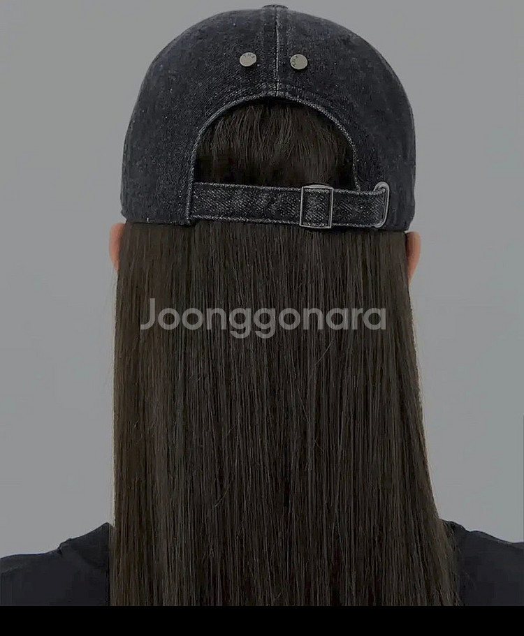 트리밍버드 볼캡 모자 블랙 데님--1