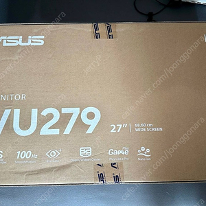 미개봉 ASUS VU279HFI 모니터 27인치 화이트 택포