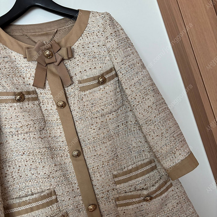 레니본 트위드자켓 결혼식 하객룩 올드머니룩 코코 리본--3