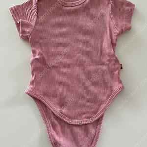 꼬숑 반팔 바디수트 (3-6m)