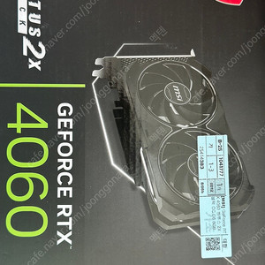 MSI GEFORCE RTX 4060 벤투스 2X 블랙 8G