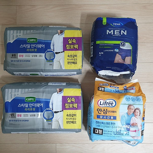 남성용 디펜드 스타일언더웨어, 테나 맨, 라이프리 안심 언더웨어