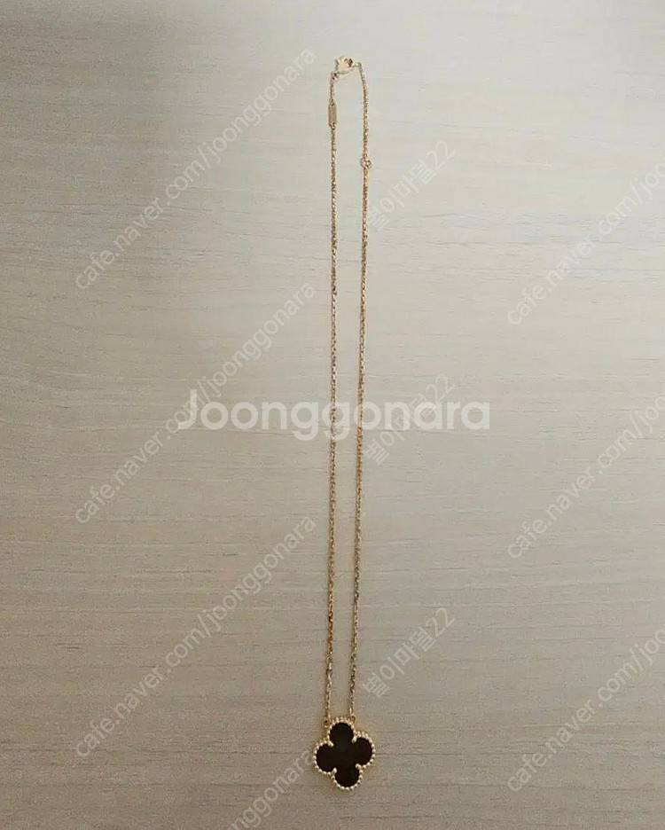 18k 클로버목걸이판매합니다--0