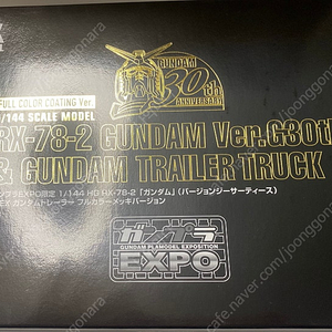 한정판 HG 건담 Ver.G30th 트레일러 트럭 풀 컬러 맥기