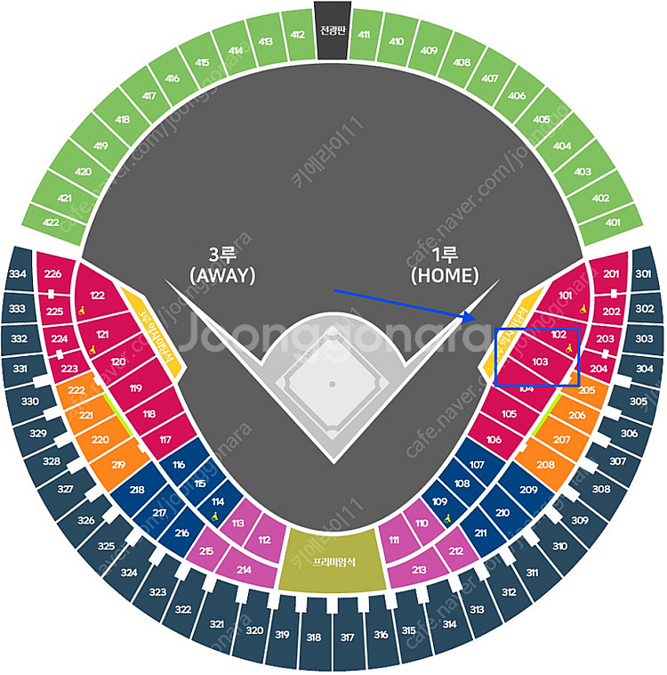 [6/21(토) LG트윈스 VS 두산베어스] 1루 레드...--0