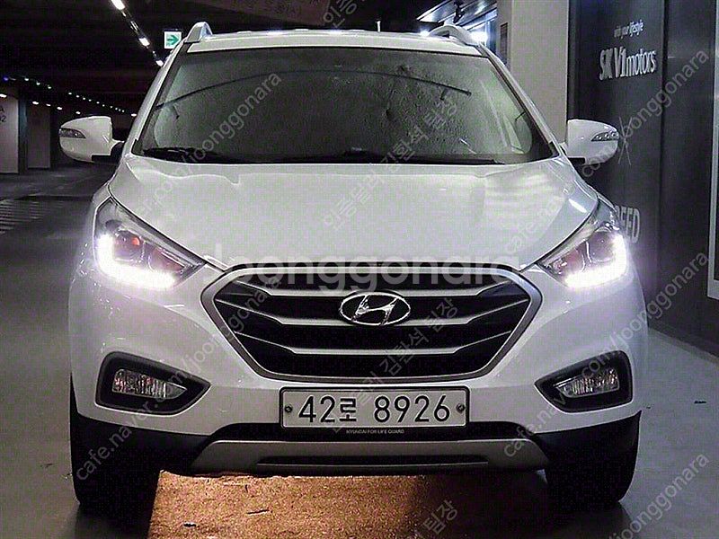 현대 투산 중고 투산 중고차 흰색 2015년식 디젤(E...--2