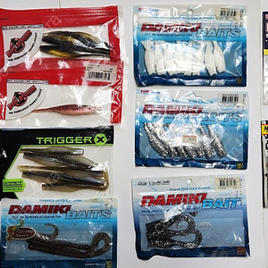 광어,우럭 다운샷 채비, 각종 웜, 외수질 채비 판매