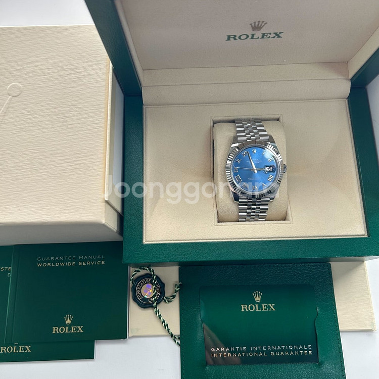 [팝니다] 롤렉스 데이트저스트 블루 로만 41mm 126334 쥬빌리 - 2022년식--5