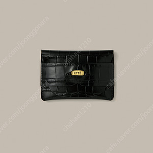 [새상품] 애테 에떼 ette 페니 지갑 PENNY WALLET_CROCO BLACK