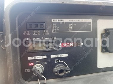 혼다 EU65is 방음형 저소음 발전기 팝니다.--5